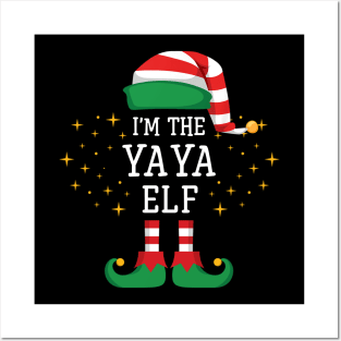 I'm The Yaya Elf Matching Family Christmas Pajama Posters and Art